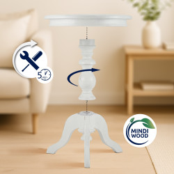 Table d'appoint Wiva blanc antique