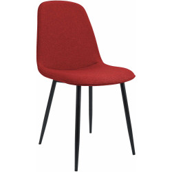 Cadeira de Jantar Maryam em Tecido Vermelho
