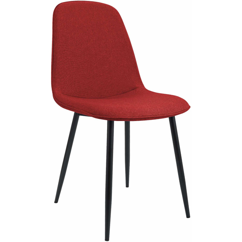 Cadeira de Jantar Maryam em Tecido Vermelho
