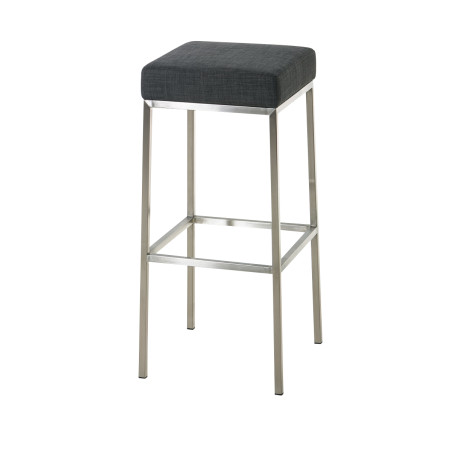 Tabouret de bar Montréal E80 tissu gris foncé