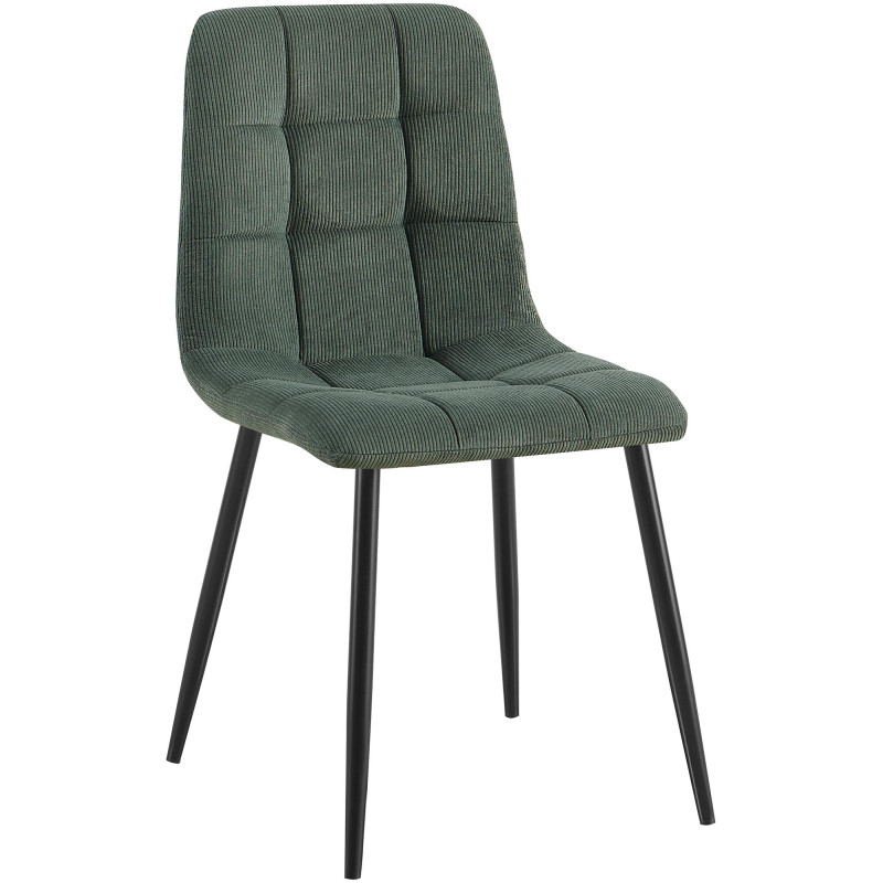 Silla de comedor Antibes Cord verde
