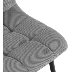 Silla de comedor Antibes Cord gris
