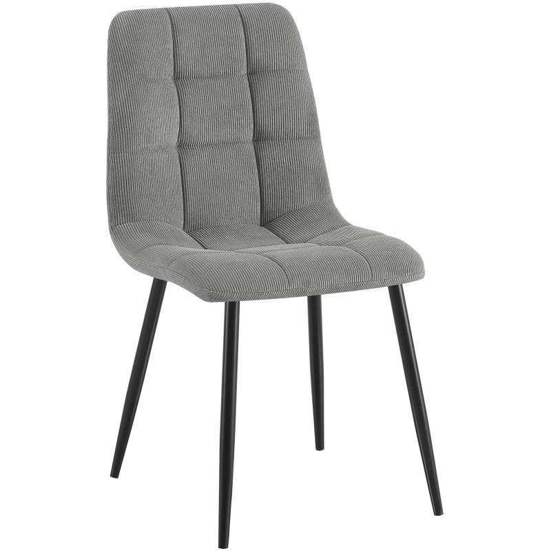 Silla de comedor Antibes Cord gris
