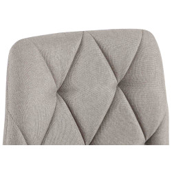 Chaise de salle à manger Clairton en tissu gris clair
