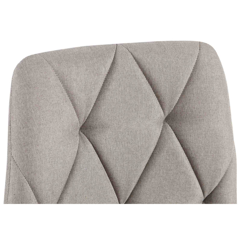 Chaise de salle à manger Clairton en tissu gris clair
