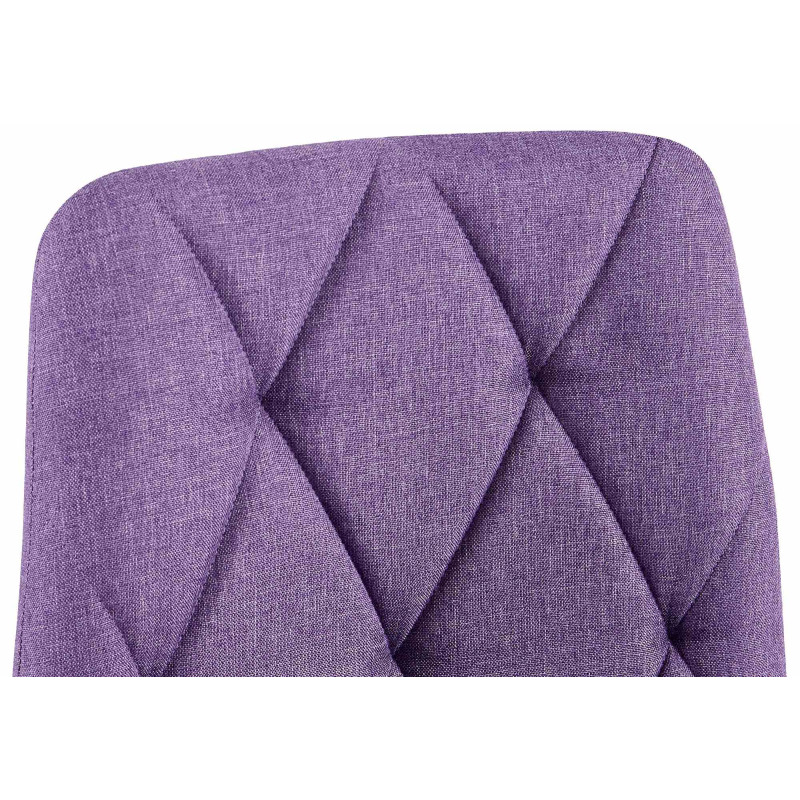 Chaise de salle à manger en tissu Clairton violet
