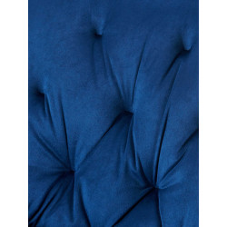 Ensemble de 2 chaises de salle à manger Wallace en velours bleu

