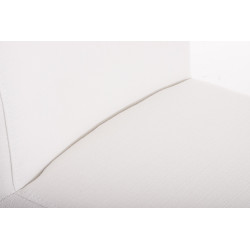 Tabouret de bar Paros en tissu blanc