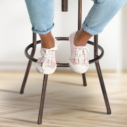 Tabouret de bar Pino, madeira bronze