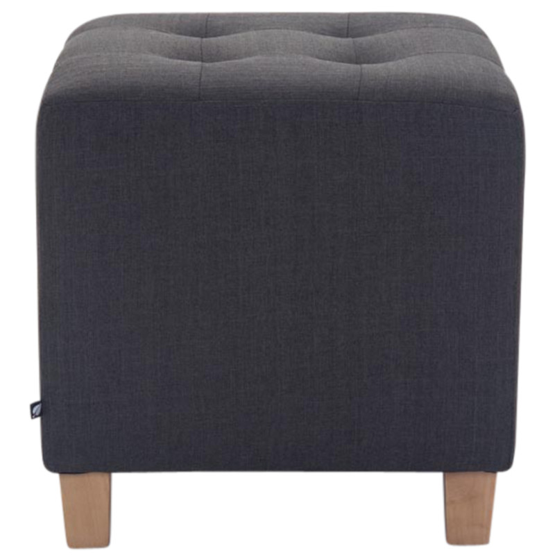 Lot de 2 tabourets Pharaon, gris clair et foncé antique
