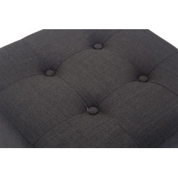 Lot de 2 tabourets Pharaon, gris clair et foncé antique
