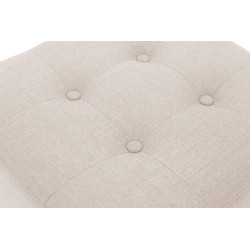 Pouf Pharaon, crème clair antique
