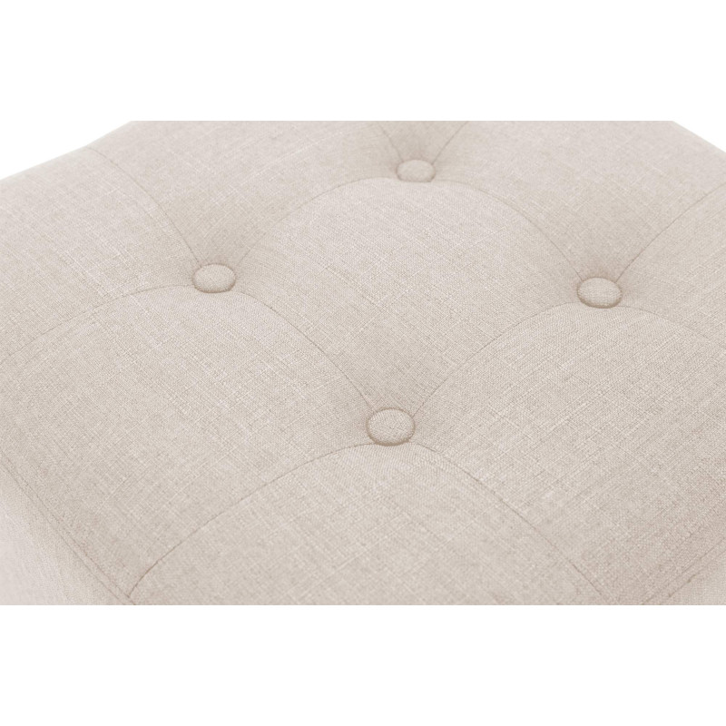 Pouf Pharaon, crème clair antique