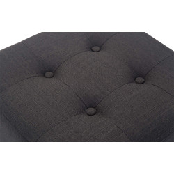 Pouf Pharaon, gris clair foncé antique