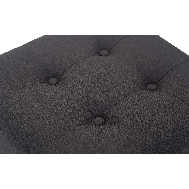 Pouf Pharaon, gris clair foncé antique