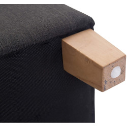Pouf Pharaon, gris clair foncé antique