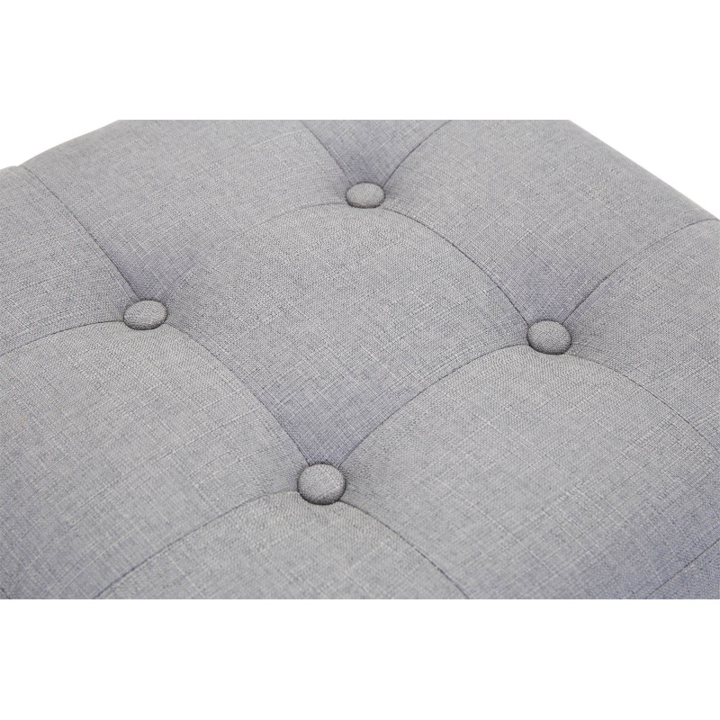 Pouf Pharaon, gris clair antique