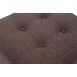 Pouf Pharaon, marron clair antique