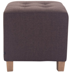 Pouf Pharaon, marron clair antique