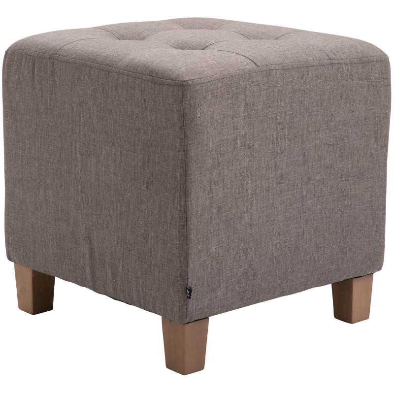Pouf Pharaon, taupe clair antique