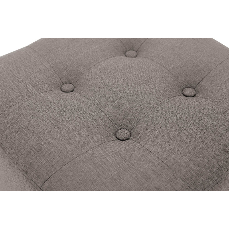 Pouf Pharaon, taupe clair antique