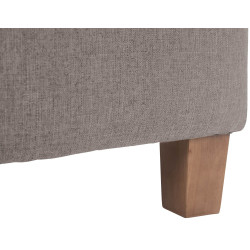 Pouf Pharaon, taupe clair antique