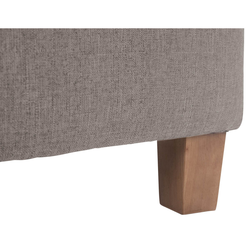 Pouf Pharaon, taupe clair antique