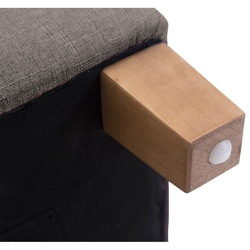 Pouf Pharaon, taupe clair antique