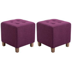 Lot de 2 Poufs Pharaon,...
