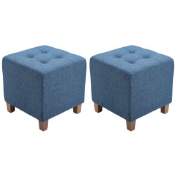 Lot de 2 Poufs Pharaon,...