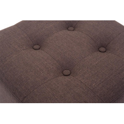 Lot de 2 Poufs Pharaon, marron clair antique