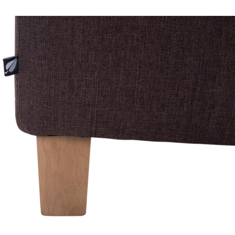 Lot de 2 Poufs Pharaon, marron clair antique