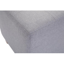 Lot de 2 Poufs Pharaon, gris clair antique