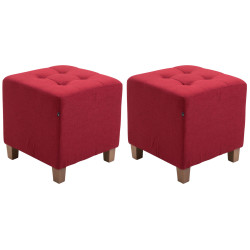 Lot de 2 Poufs Pharaon,...