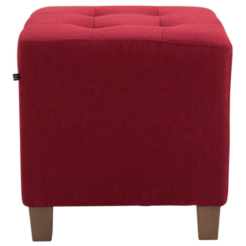 Lot de 2 Poufs Pharaon, rouge clair antique