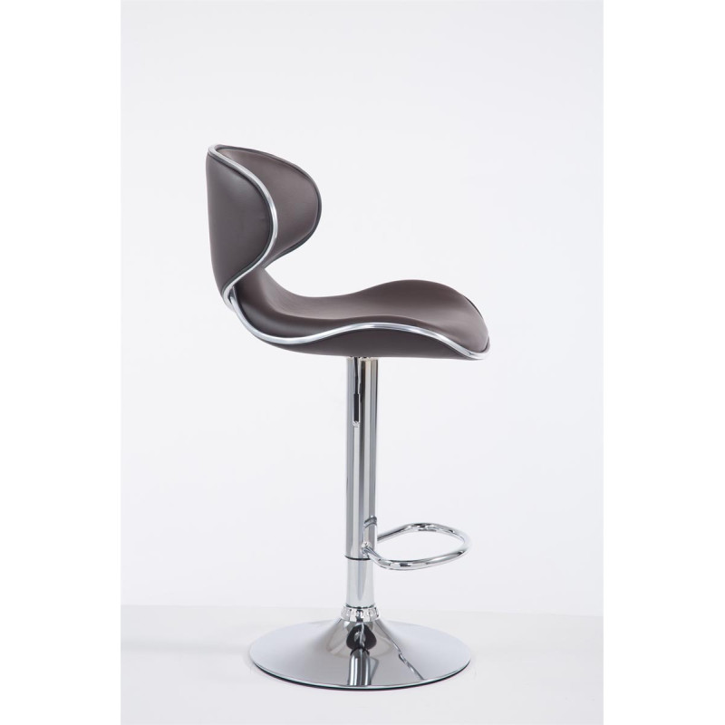 Tabouret de bar Las Vegas V2 chromé brun