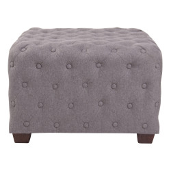 Pouf Nimes en tissu gris