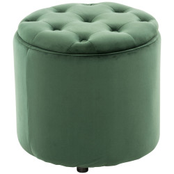 Pouf Pantin velours vert