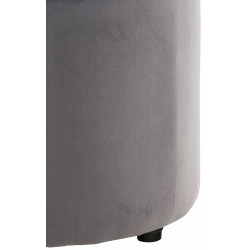Pouf Pantin velours gris
