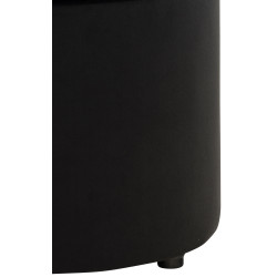 Pouf Pantin en velours noir