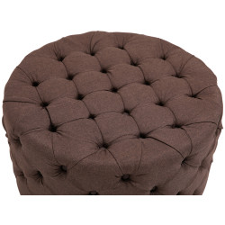 Pouf Drancy tissu XL marron