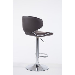 Tabouret de bar Las Vegas V2 chromé brun