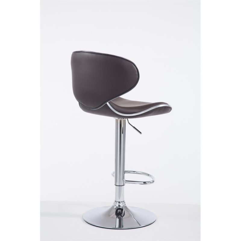Tabouret de bar Las Vegas V2 chromé brun