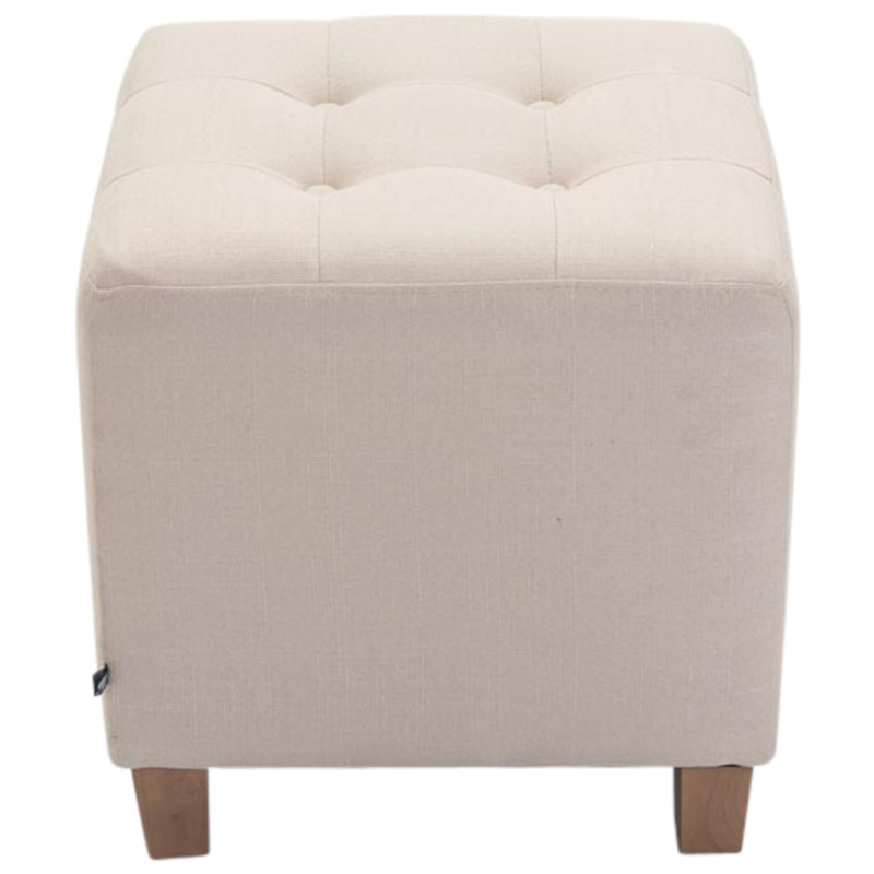 Set di 2 Pouf Faraone, crema chiaro antico
