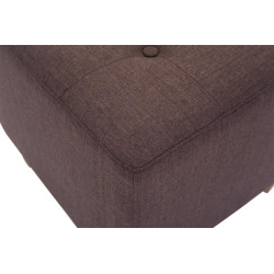 Lot de 2 Poufs Pharaon, marron clair antique