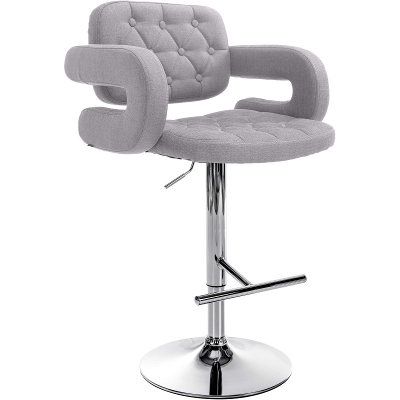 Tabouret de bar Dublin FABRIC C gris