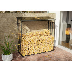 Abri à bois Ruston Aluminium XXL anthracite
