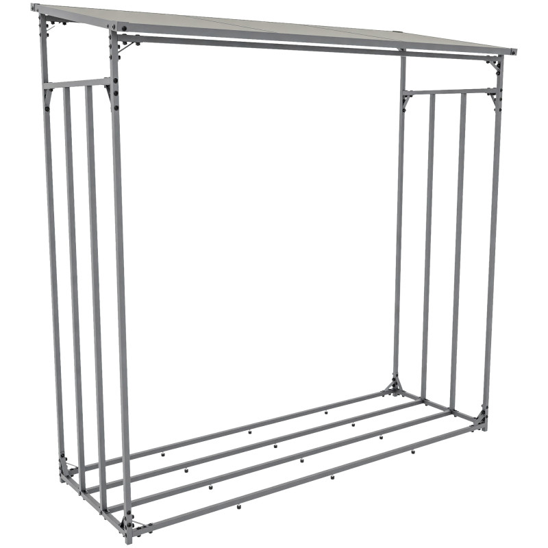 Abri à bois Ruston Aluminium XXL anthracite
