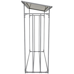 Abri à bois + bâche Ruston Aluminium XXL anthracite
