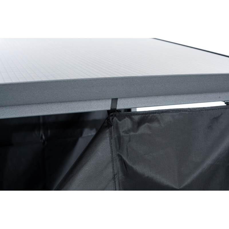 Abri à bois + bâche Ruston Aluminium XXL anthracite
